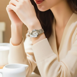 ساعت زنانه Casio LTP‑1241D‑7A2DF با صفحه سفید کلاسیک و بند استیل ضدزنگ