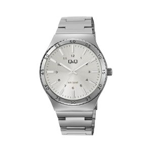 ساعت مردانه Q&Q مدل Q70B-001PY با بند استیل و صفحه سفید کلاسیک
