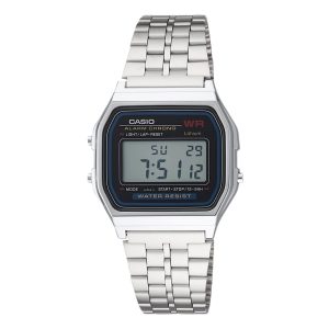 ساعت دیجیتال Casio A159WA-N1D با بند استیل نقره‌ای