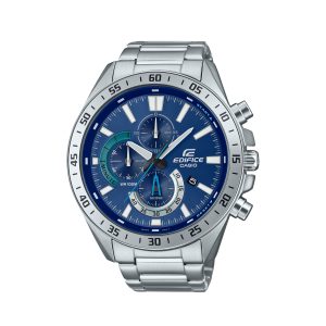 ساعت کاسیو Edifice EFV-620D-2A با صفحه آبی درخشان و بند استیل